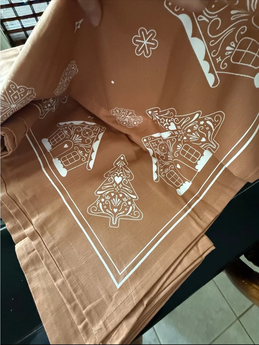 Merry Moments Gingerbread Tablecloth New *Limited Edition*